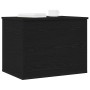 Caja de Almacenamiento Roble negro 60 x 42 x 46 cm en Baúles de almacenamiento | Comprar online en Foru.es