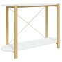 Mesa consola de madera contrachapada blanco 110x38x75 cm de vidaXL, Mesas auxiliares - Ref: Foro24-345690, Precio: 95,08 €, D...