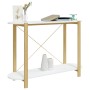 Mesa consola de madera contrachapada blanco 110x38x75 cm de vidaXL, Mesas auxiliares - Ref: Foro24-345690, Precio: 95,08 €, D...