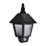 Lámparas de pared solares 2 uds con sensor de movimiento negro de vidaXL, Iluminación de exterior - Ref: Foro24-277124, Preci...