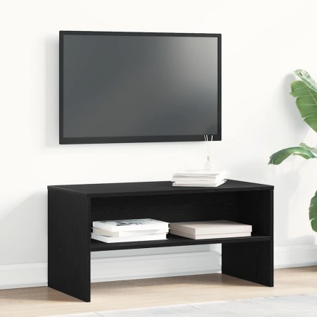 Mueble de TV madera de ingeniería roble negro 80x40x40 cm en Muebles TV | Comprar online en Foru.es