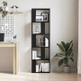Estantería/divisor madera contrachapada roble negro 45x24x159cm en Librerías y estanterías | Comprar online en Foru.es