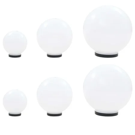 LED ball lamp set 6 pcs spherical PMMA 20/30/40 cm by vidaXL, Outdoor lighting - Ref: Foro24-277146, Price: 210,23 €, Discoun...