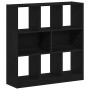 Estantería madera contrachapada negro roble 97,5x29,5x100 cm en Librerías y estanterías | Comprar online en Foru.es