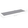 Tumbona de jardín con cojín madera maciza de acacia de vidaXL, Tumbonas - Ref: Foro24-3061603, Precio: 226,26 €, Descuento: %
