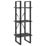 Estantería de 3 niveles madera maciza de pino gris 40x30x105 cm de vidaXL, Librerías y estanterías - Ref: Foro24-806494, Prec...