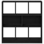 Estantería madera contrachapada negro roble 97,5x29,5x100 cm en Librerías y estanterías | Comprar online en Foru.es