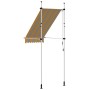 Toldo manual retráctil amarillo y azul a rayas 100 cm en Toldos | Comprar online en Foru.es