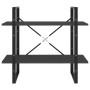 Estantería de 2 niveles madera contrachapada gris 80x30x70 cm de vidaXL, Librerías y estanterías - Ref: Foro24-806449, Precio...