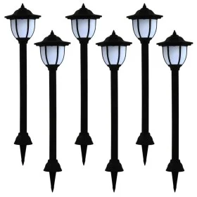LED schwarze Outdoor-Solarlampen 6 Stk von vidaXL, Außenbeleuchtung - Ref: Foro24-277138, Preis: 87,02 €, Rabatt: %