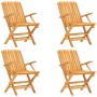Juego de comedor para jardín 5 piezas madera maciza de teca de vidaXL, Conjuntos de jardín - Ref: Foro24-3155019, Precio: 420...