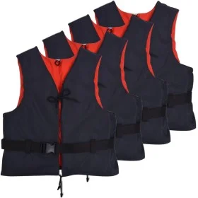 Chalecos de ayuda de flotación 4 uds 50N 50-70 kg azul marino de vidaXL, Chalecos salvavidas - Ref: Foro24-275188, Precio: 11...