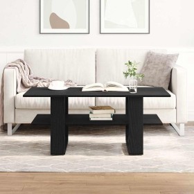 Mesa de Café Roble Negro 102 x 55 x 42 cm Madera de ingeniería en Mesas de centro | Comprar online en Foru.es
