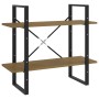 Estantería de 2 niveles madera maciza de pino 80x30x70 cm de vidaXL, Librerías y estanterías - Ref: Foro24-806455, Precio: 38...