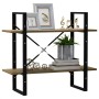 Estantería de 2 niveles madera maciza de pino 80x30x70 cm de vidaXL, Librerías y estanterías - Ref: Foro24-806455, Precio: 38...