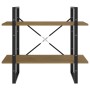 Estantería de 2 niveles madera maciza de pino 80x30x70 cm de vidaXL, Librerías y estanterías - Ref: Foro24-806455, Precio: 38...