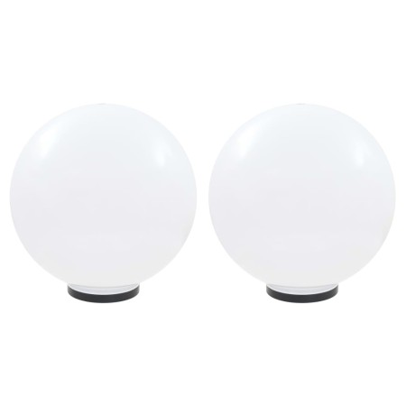 Lámparas de bola LED 2 unidades esféricas PMMA 50 cm de vidaXL, Iluminación de exterior - Ref: Foro24-277145, Precio: 234,56 ...