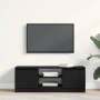 Mueble de TV de madera de roble negro 102x30x36 cm en Muebles TV | Comprar online en Foru.es