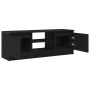 Mueble de TV de madera de roble negro 102x30x36 cm en Muebles TV | Comprar online en Foru.es