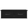 Mueble de pared con cajón Roble Negro 60 x 26 x 18,5 cm en Estanterías | Comprar online en Foru.es