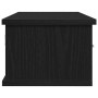 Mueble de pared con cajón Roble Negro 60 x 26 x 18,5 cm en Estanterías | Comprar online en Foru.es