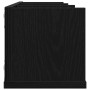 Estante de pared con estante Roble Negro 75 x 18 x 18 cm en Estanterías | Comprar online en Foru.es