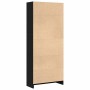 Estante de libros Roble Negro 60 x 24 x 143 cm en Librerías y estanterías | Comprar online en Foru.es