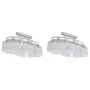 Lámparas de techo 2 uds con pantalla de cristal elipsoidal E14 de vidaXL, Apliques de techo - Ref: Foro24-278760, Precio: 141...