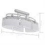 Lámparas de techo 2 uds con pantalla de cristal elipsoidal E14 de vidaXL, Apliques de techo - Ref: Foro24-278760, Precio: 141...