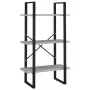 Estante de almacenaje contrachapada gris hormigón 60x30x105 cm de vidaXL, Librerías y estanterías - Ref: Foro24-806511, Preci...