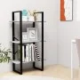 Estante de almacenaje contrachapada gris hormigón 60x30x105 cm de vidaXL, Librerías y estanterías - Ref: Foro24-806511, Preci...