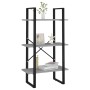 Estante de almacenaje contrachapada gris hormigón 60x30x105 cm de vidaXL, Librerías y estanterías - Ref: Foro24-806511, Preci...