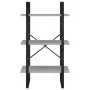 Estante de almacenaje contrachapada gris hormigón 60x30x105 cm de vidaXL, Librerías y estanterías - Ref: Foro24-806511, Preci...