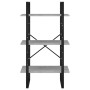 Estante de almacenaje contrachapada gris hormigón 60x30x105 cm de vidaXL, Librerías y estanterías - Ref: Foro24-806511, Preci...