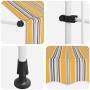 Toldo manual retráctil amarillo y azul a rayas 100 cm en Toldos | Comprar online en Foru.es