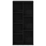 Estantería de madera de ingeniería roble negro 50x25x104 cm en Librerías y estanterías | Comprar online en Foru.es
