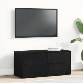 Gabinete de TV Roble Negro 80 x 34 x 36 cm Madera contrachapada en Muebles TV | Comprar online en Foru.es