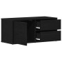 Gabinete de TV Roble Negro 80 x 34 x 36 cm Madera contrachapada en Muebles TV | Comprar online en Foru.es