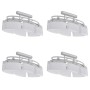 Lámparas de techo 4 uds con pantalla de cristal elipsoidal E14 de vidaXL, Apliques de techo - Ref: Foro24-278761, Precio: 277...