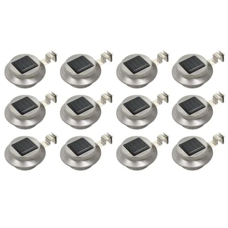 Lámparas solares redondas de exterior 12 uds LED 12 cm de vidaXL, Iluminación de exterior - Ref: Foro24-277135, Precio: 114,9...