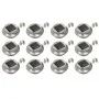 Lámparas solares redondas de exterior 12 uds LED 12 cm de vidaXL, Iluminación de exterior - Ref: Foro24-277135, Precio: 114,9...