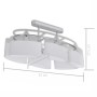 Lámparas de techo 4 uds con pantalla de cristal elipsoidal E14 de vidaXL, Apliques de techo - Ref: Foro24-278761, Precio: 277...