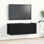 Muebles para TV Montaje en la pared Roble negro 80 x 30 x 30 cm en Muebles TV | Comprar online en Foru.es
