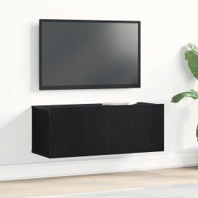 Muebles para TV Montaje en la pared Roble negro 80 x 30 x 30 cm en Muebles TV | Comprar online en Foru.es
