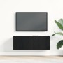 Muebles para TV Montaje en la pared Roble negro 80 x 30 x 30 cm en Muebles TV | Comprar online en Foru.es