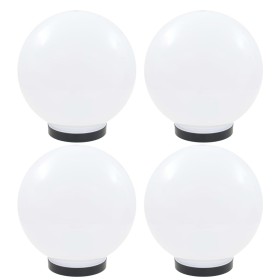 Lámparas de bola LED 4 unidades esféricas PMMA 25 cm de vidaXL, Iluminación de exterior - Ref: Foro24-277142, Precio: 80,63 €...