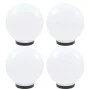 Lámparas de bola LED 4 unidades esféricas PMMA 25 cm de vidaXL, Iluminación de exterior - Ref: Foro24-277142, Precio: 87,47 €...