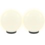 Lámparas de bola LED 4 unidades esféricas PMMA 25 cm de vidaXL, Iluminación de exterior - Ref: Foro24-277142, Precio: 80,63 €...