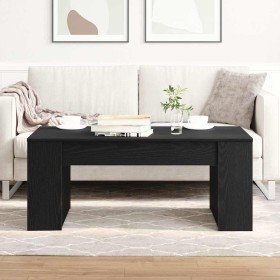 Mesa de Café Roble Negro 102 x 55 x 42 cm Madera de ingeniería en Mesas de centro | Comprar online en Foru.es