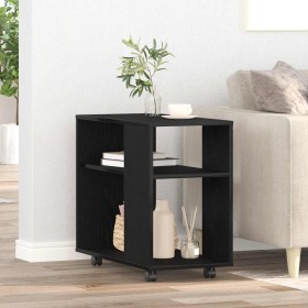 Mesa auxiliar de roble negro, 70 x 35 x 60 cm, madera de ingeniería en Mesas auxiliares | Comprar online en Foru.es